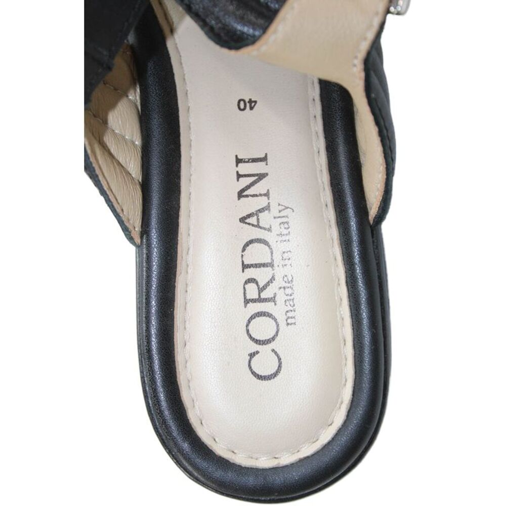 Cordani Womens Open Toe Criss Cross Slingback Platform Sandals Black Size EUR 40 - Picture 6 of 6